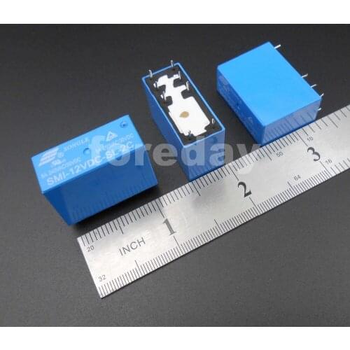 400PCS SONGLE Power Relay SRS PCB 8 Pins 5A 10A 5V 12V 24V SMI-05VDC-SL-2C SMI-12VDC-SL-2C SMI-24VDC-SL-2C 400PCS/LOT *FD791-793