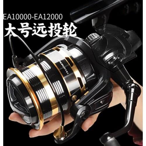 LINNWL 10000-12000 Fishing Spinning Reel Big Trolling Fishing Reels 10KG Max Drag 4.9:1 Saltwater Reel Fishing Wheel