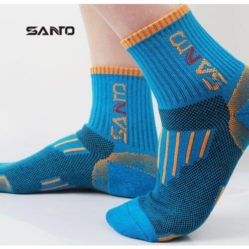 SANTO 3 Pairs S005 Sports Women Socks Wicking Breathable Sporting Foot Wear for Cycling Spinning Workout Camping Hiking