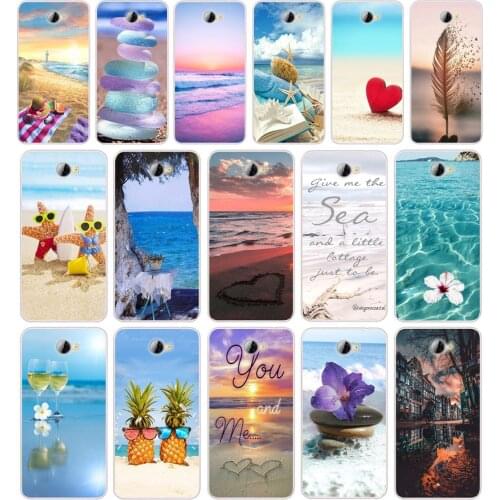 71 summer Beach Scene at Sunset Silicone TPU Cover Phone Case On Case For Huawei Y3 II Y5 II Nova 5T GR3 P40 Lite E Case Soft