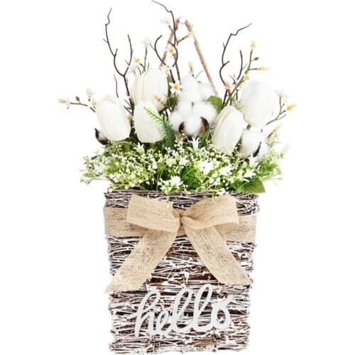 Dried Flowers Fake Plastic Plants Green Bonsai Greenry Craft Supplies Nordic Style Home Decor Realistic Garden/desk Deco