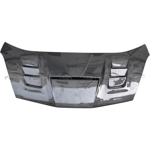 Carbon Fiber Front Hood Engine Cover Bonnet For Honda Fit Jazz Ge 2009-2013 Car Styling
