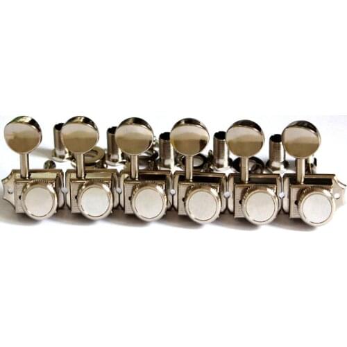Vintage Nickel Lock String Tuners Electric Guitar Machine Heads Tuners For ST TL Guitar Tuning Pegs