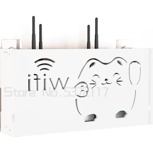 WIFI Europe living room wireless shielding router multifunctional socket cover shelf cabinet storage stacks box rack hanger