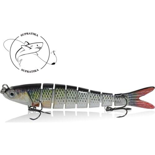 10cm/19g Anti-Corrosion Bionic Professional Fishing Hard Bait 6 Segment Artificial Wobblers Multi Jointed Plastic Fishing Lure