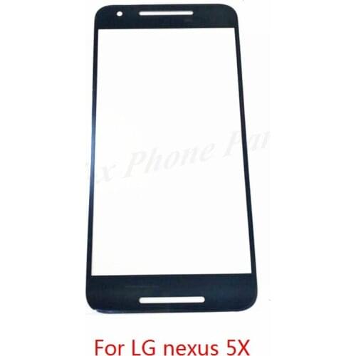 2pcs Touch screen For LG Google Nexus 5X Black New Front Outer Screen Glass For LG nexus 5X Replacement