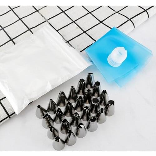 26 pieces of decorating mouth cake decorating mouth decorating bag cream baking tool set cream mouth EVA decorating bag