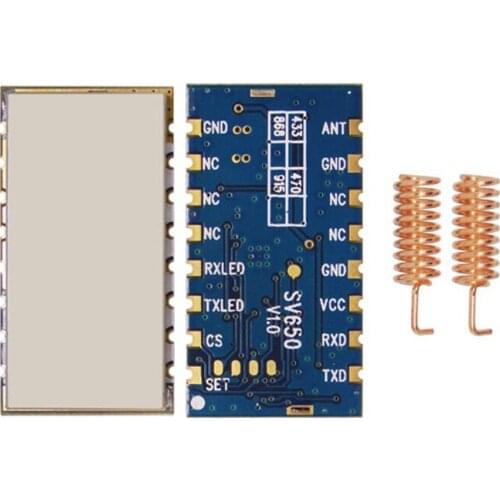 4Set/lot SV650 Wireless RF Module Kit 3km Configurable 433/470/868/915MHz TTL/RS485 500mW Transmitter & Receiver RF Module