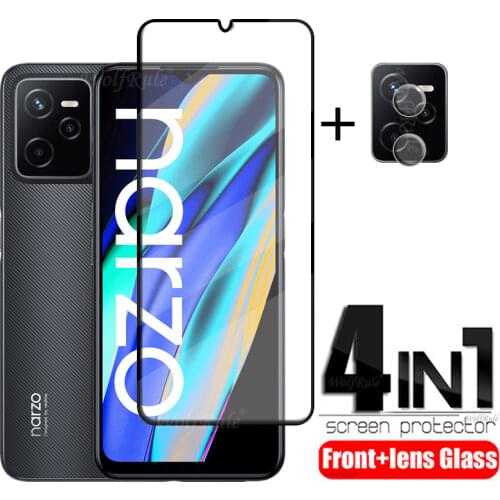 Full Cover Glass For Realme C11 2021 Glass For OPPO Realme C11 2021 Full Film Screen Protector For Realme C21 C20 C11 Lens Glass