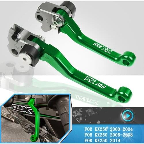 KX250 2019 Motorcycle CNC Aluminum Brake Clutch Levers Handle For Kawasaki KX 250 2000 2001 2002 2003 2004 2005 2006 2007 2008