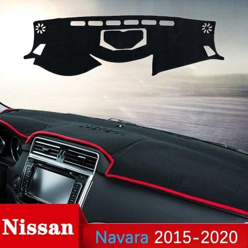 Car Dashboard Cover Dash Board Mat Carpet Pad for Nissan Navara NP300 Frontier D23 2015~2020 Sunshade Cape Cushion Accessories