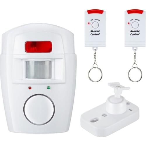 Home Security Alarm System Wireless Detector +2x Remote Controllers Pir Infrared Motion Sensor Alarm Wireless Alarm Monitor