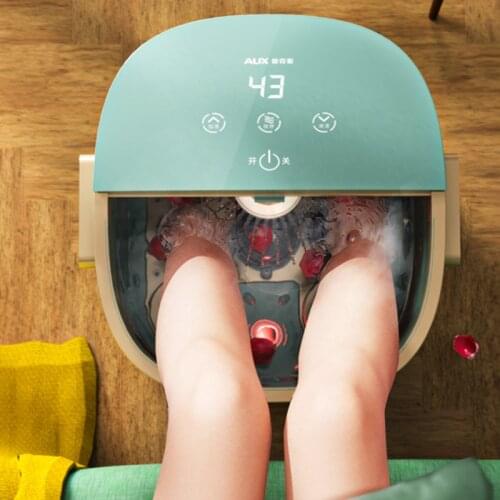 Anti-leakage protection Household foot bath Red light warm feet Fully automatic heating massage foot bath