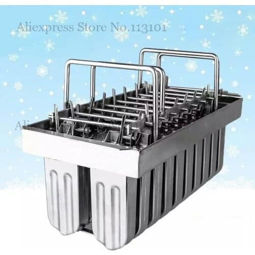 Ice Cream Mold 20pcs/batch DIY Popsicle Molds Stainless Steel Ice-lolly Moulds with Sticks Holder