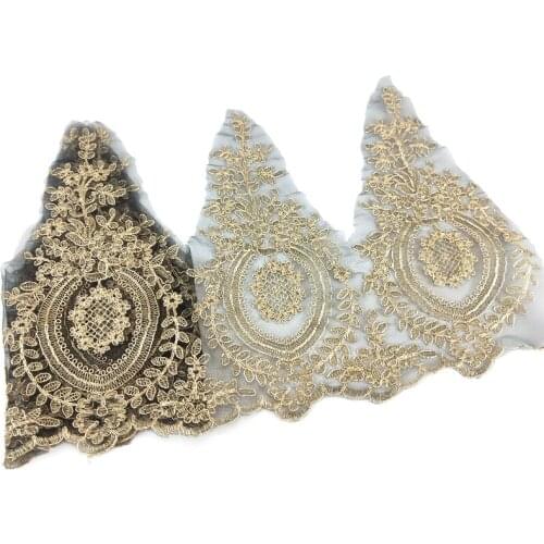 Ins Golden/silver/black lace lace for handicraft handmade DIY crown garment accessories Wedding dress accessories