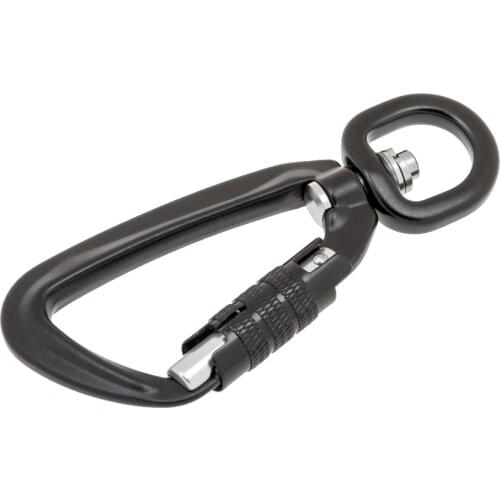 Perfeclan 500KG Auto Locking Carabiner Rotating Ring Outdoor Keychain Hook Camping Hiking Climbing Accessories