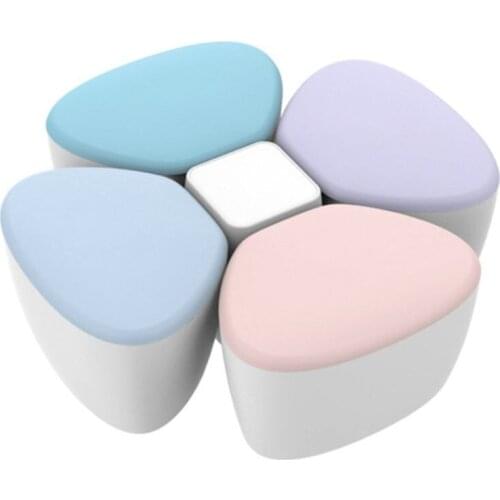 Baby Milk Powder Formula Dispenser Container Children Portable PP Case for Four-Trellis Storage Flower Shaped Sealed Feed Box
