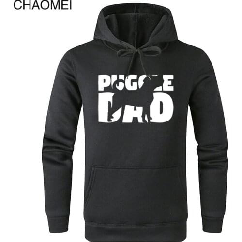 2019 Funny Puggle Dad Hoodie Puggle Gift Father Dog Dad Sweatshirts Hoodies Men Warm Fleece Pullovers Hoody Unisex Clothes C39