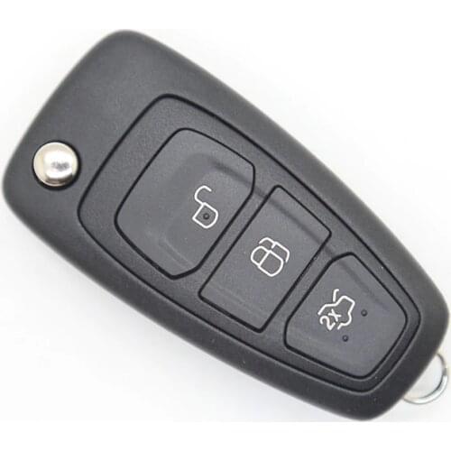 Lockartist 3Buttons 433MHz Flip Remote Control Flip Car Key with Encrypted 83Chip for Ford New Focus, Mondeo and Ford Kuga