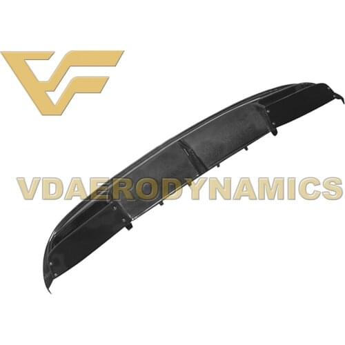 Suitable For 14-18 Benz W205 C180 C200 C250 C300 C350 C400 C450 C63 C63s 4Dr VAD-V Carbon Fiber Rear Lip Diffuser Bumper