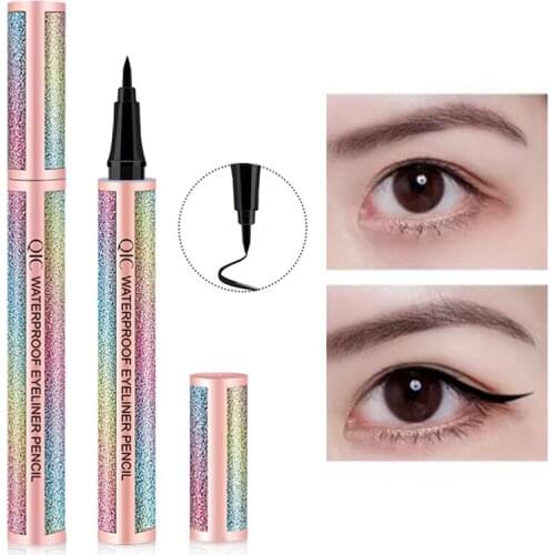 Eyeliner Black Liquid Long-lasting Waterproof Sweat-proof Slender Quick-drying Professional Easy to Apply Eye Makeup Tool 1Pcs