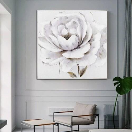Free Shipping Handmade Abstract Flower Oil Painting On Canvas Modern Art Landscape Painting Living Room Wall Decor Unframed