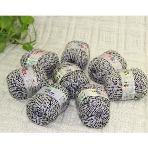 Sale New Luxurious Soft 8Balls x 50gr Mongolian Pure Cashmere Hand Knitting Wool Crochet Yarn Black White 233-640-8