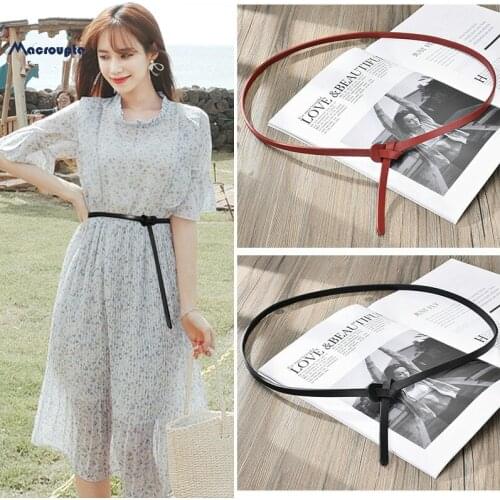 Simple dress decorated ladies leather fashion elegant belt fashion designer design slim waist high quality new belt