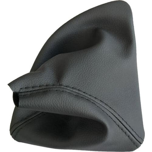 Right Hand Driving Car Shift Gear Stick Manual Shift Boot Black Leather Boot For BMW 1 Series E81 E82 E87 E88 Car Styling