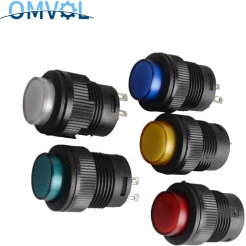 16mm Self-locking push button switch with LED ON-OFF