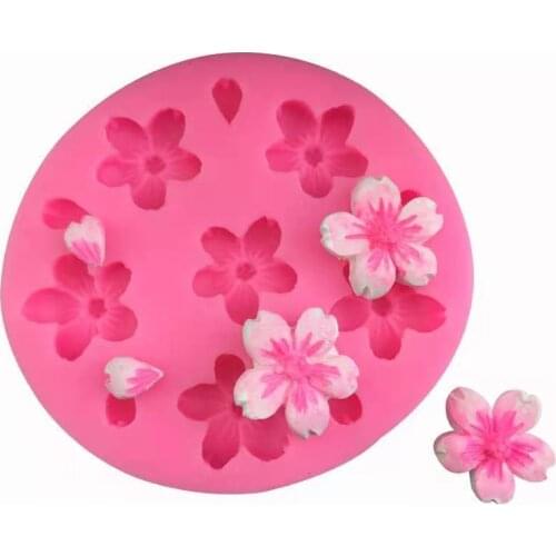 1Pcs Chrysanthemum Flower and Small Flower Shapes Silicone Mold for Sugarcraft Cake Decoration, Cupcake Topper,Candies,Cookies