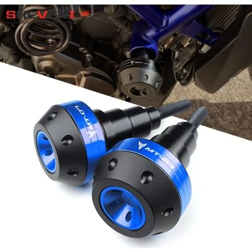1 Pair CNC Frame Sliders Crash Pad Falling Protector For Yamaha MT07 MT 07 2015 2016 2017 2018 2019 engine protection Sliders