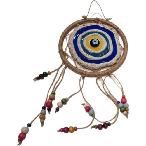 Turkish wind chimes blue turkey evil eye amulet protection wall hanging home garden decoration blessing gift lucky necklace