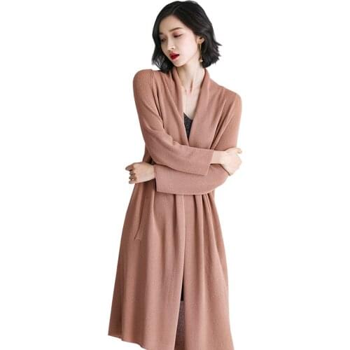 Spring Long style cardigan Sweater Shawl Elegant White ladies Cardigan Sweater 2021 Womens Loose large size Cardigan Sweater