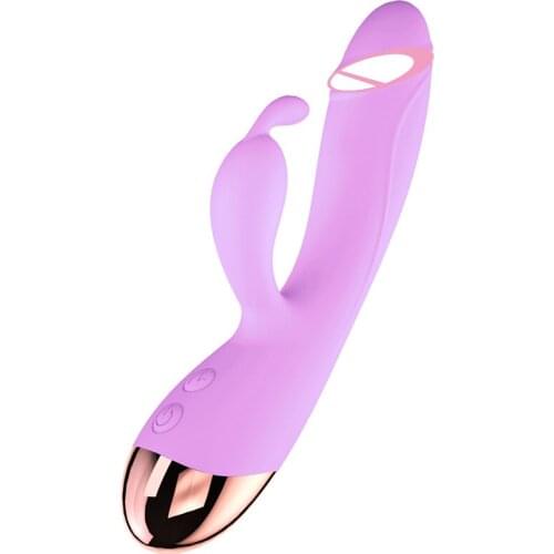 Female masturbator av stick double adult sex products vibration heating charging female massager adult toy vibrator