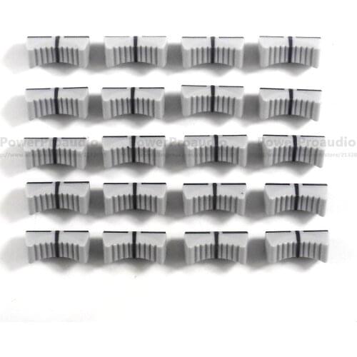 20pcs/lot LightGray Slide Fader Knob Cap For YAMAHA MG166CX-USB MG206C hole 4MM