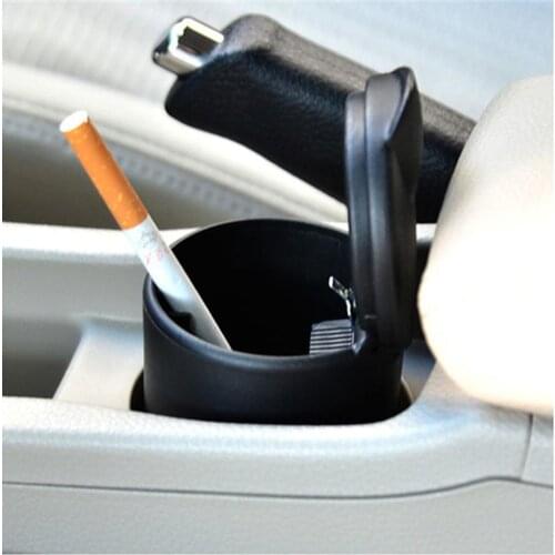 2019 Hot Car Ashtray High Flame Retardant Ashtray For 4s Shop Ashtray Manufacturer Portable Simple Car Ashtray with Light