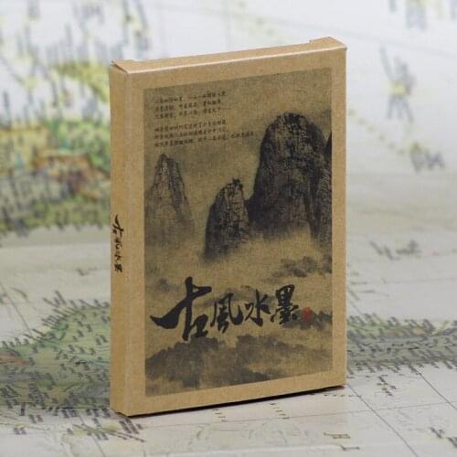 30 sheets/LOT Chinese Ink Painting Series Postcard /Greeting Card/Wish Card/Christmas and New Year gifts
