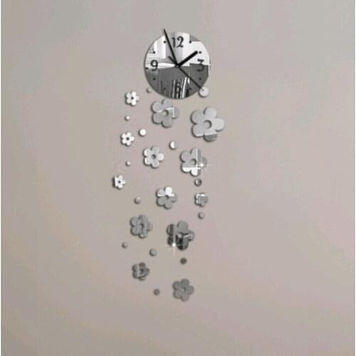 New 3d Diy Acrylic Mirror Clock Wall Clocks Horloge Reloj De Pared Large Decorative Watch Quartz Living Room Modern Needle