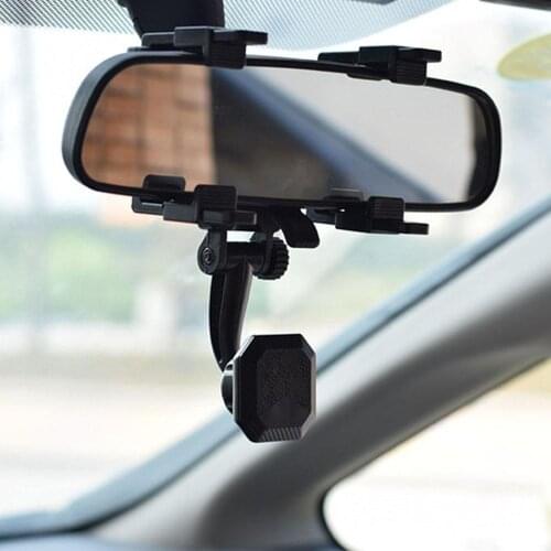 Phone Car Holder Rear View Mirror Phone Mount Magnetic Car Phone Holder Mount Cell Phone Automobile Cradles