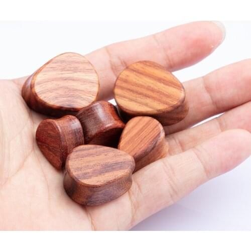 2PCS 8-25mm Ear Plugs and Tunnels Wood Set Flesh Gauges Earring Piercing Punk Earlet Expander Stretcher Women Men Body Jewelry