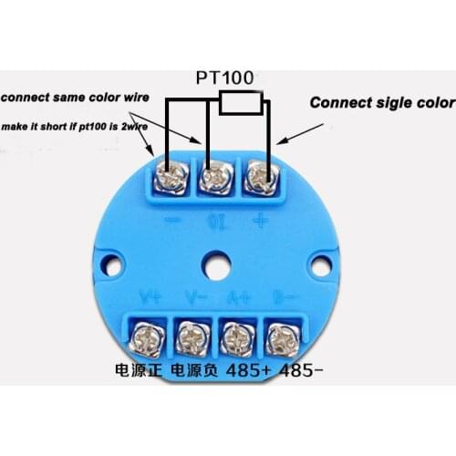 Free shipping 1PC PT100 temperature transmitter to RS485 Platinum RTD module Sensor digital output no isolation roundl type +-5C
