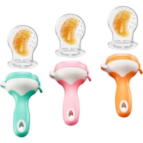 Baby Fruit Feeder Pacifier Fresh Food Feeder Infant Fruit Teething Toy Silicone Pouches for Toddlers & Kids