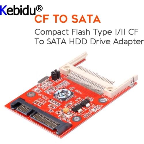 CF To Sata Converter CF Compact Flash Memory Card To 2.5 SATA 22Pin Converter Adapter Latest Compact Flash HDD Hard Disk Adapter