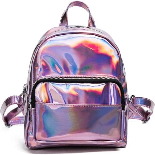 Laser transparent Backpack Mini backpacks for teenage girls bolsa feminina mochila mochilas womens backpack female small a bag