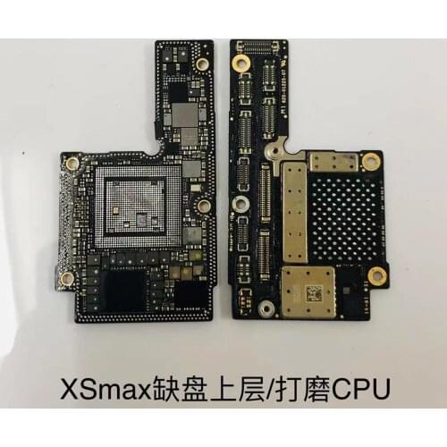 Xsmax xs max CNC Board Drilled CPU Baseband ICloud Locked Without Nand Motherboard Swap Logic Main Board Remove IC Chip Practice