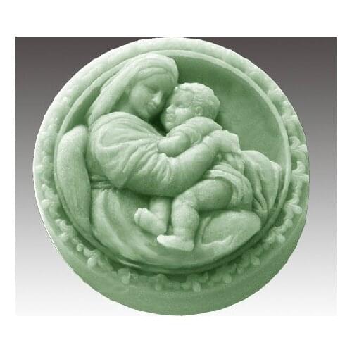 Handmade soap silica gel mould candle soap mould silicone mold for DIY Maria