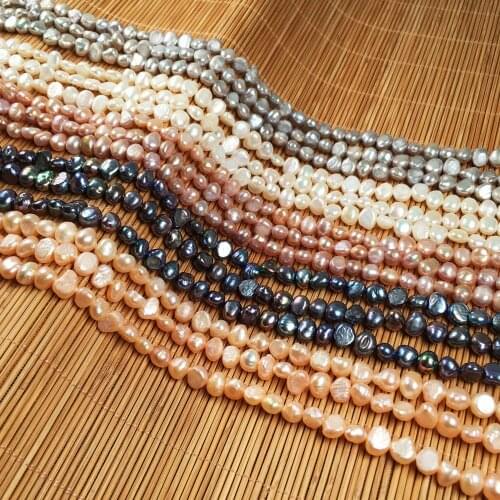 Natural Freshwater Pearl Beading irregular shape Isolation Punch Loose Beads For jewelry making DIY Necklace Bracelet Accessorie