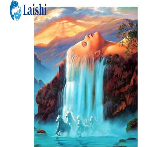 Full Square Diamond Embroidery Abstract beauty horse wholesale DIY Diamond Painting Cross Stitch Drill Picture of Rhinestones