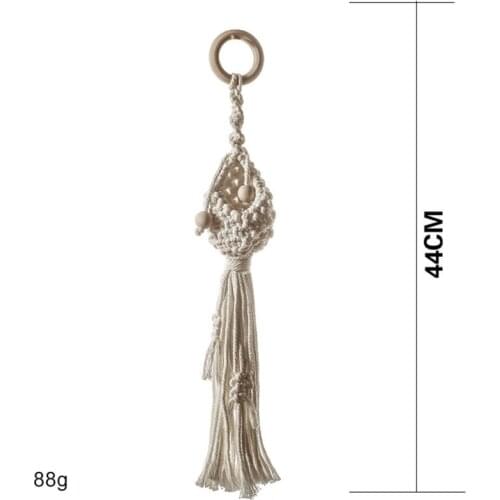 Handmade Macrame Plant Hanger Vintage Cotton Linen Flowerpot Holder Indoor Wall Hanging Basket Boho Wedding Home Decor